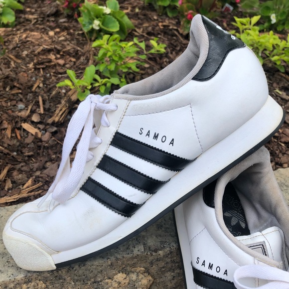 adidas samoa white black